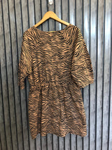 Chest 21  Length 33  Fabric Cotton Chic Casual Long Top