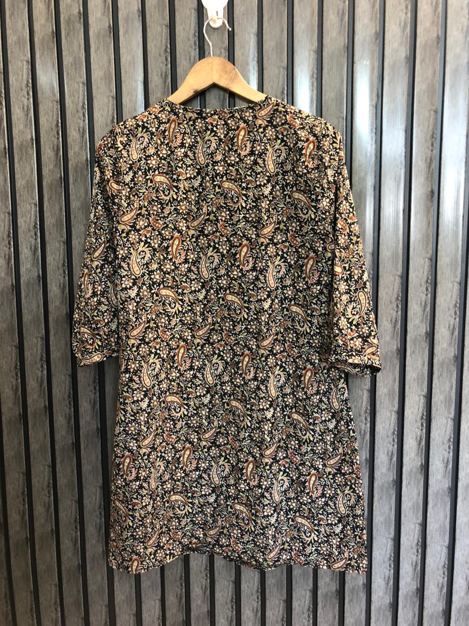 Chest 18  Length 33  Fabric Silk Western Stylish Long Top
