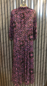Chest 19  Length 52  Fabric Linen Western Maxi for Women