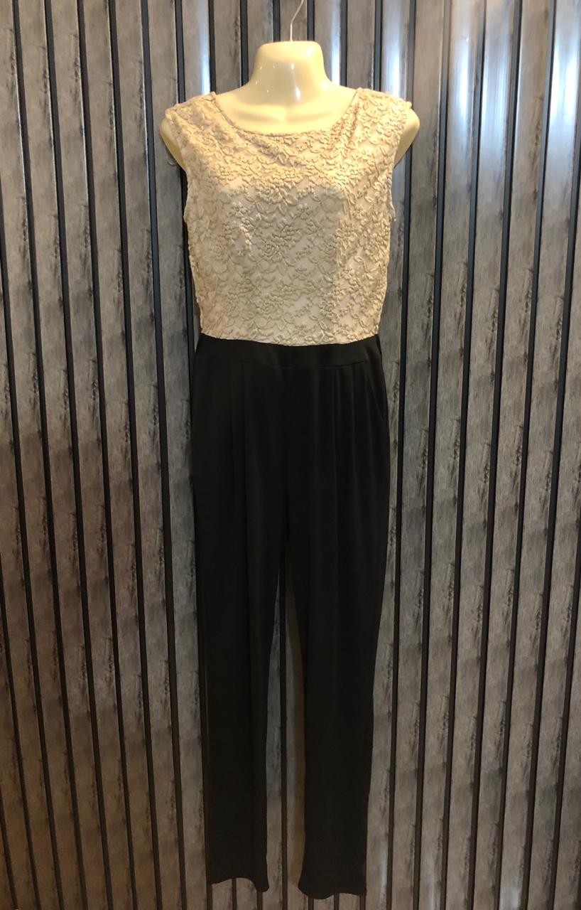 Chest 19  Length 53  Fabric Silk Jersey Stylish Long Jumpsuit