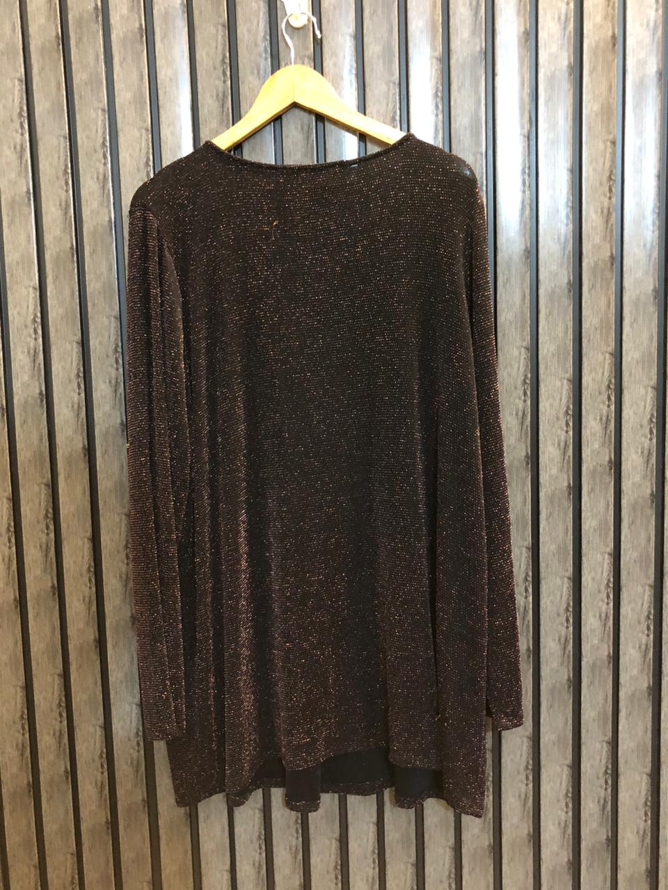 Chest 26  Length 32  Fabric Silk Jersey Party Wear Top for Women