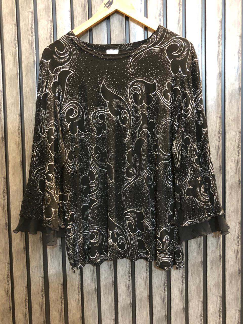 Chest 22  Length 25  Fabric Silk Jersey Western Party Wear Top
