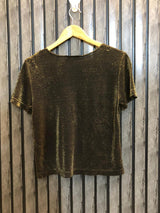 Chest 20  Length 19  Fabric Silk Jersey Trendy Party Wear Top