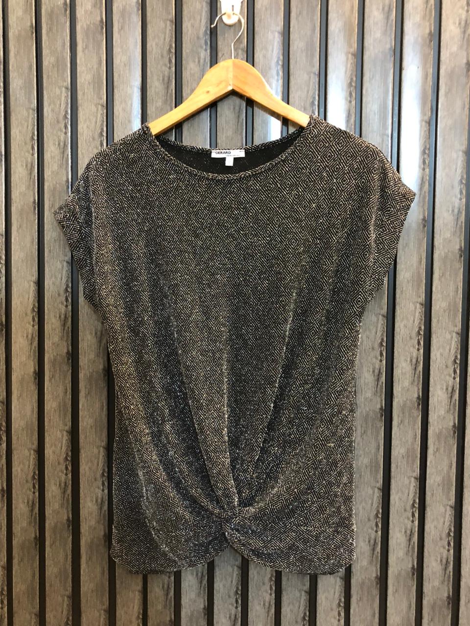 Chest 20  Length 24  Fabric Silk Jersey Fancy Party Wear Top