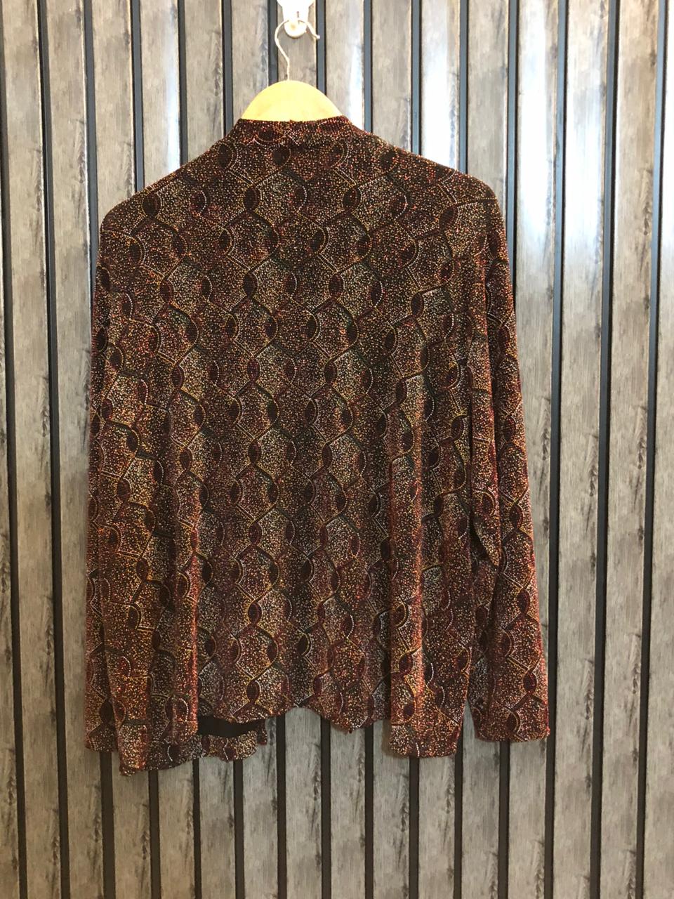 Chest Large  Length 24  Fabric Silk Jersey Elegant Party Wear Shrug