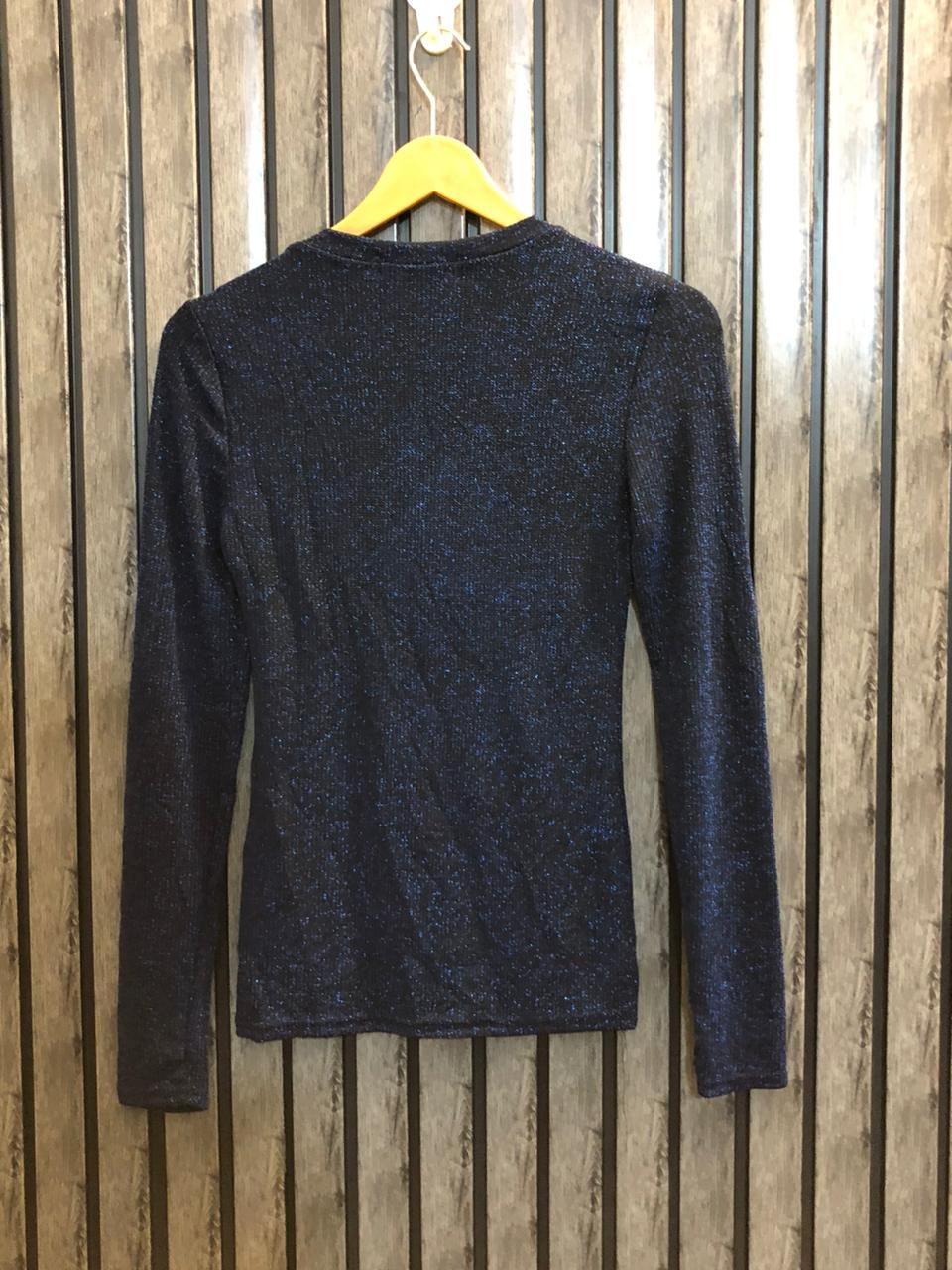 Chest 18  Length 23  Fabric Silk Jersey Designer Party Wear Top