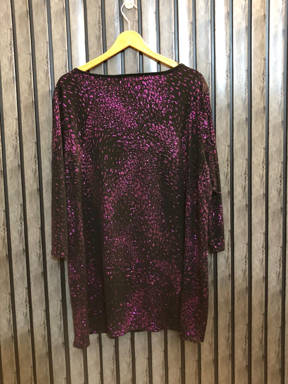 Chest 25  Length 31  Fabric Silk Jersey Casual Party Wear Top