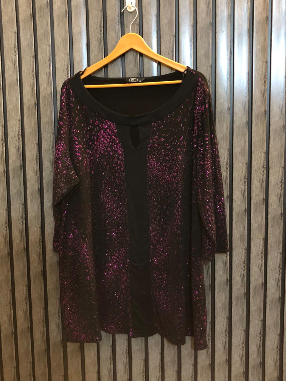 Chest 25  Length 31  Fabric Silk Jersey Casual Party Wear Top