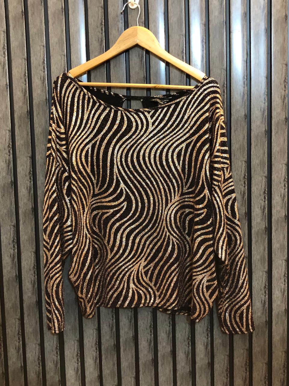 Chest Xl Baggy Style  Length 24  Fabric Silk Jersey Chic Party Wear Top