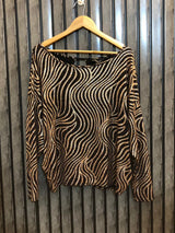 Chest Xl Baggy Style  Length 24  Fabric Silk Jersey Chic Party Wear Top