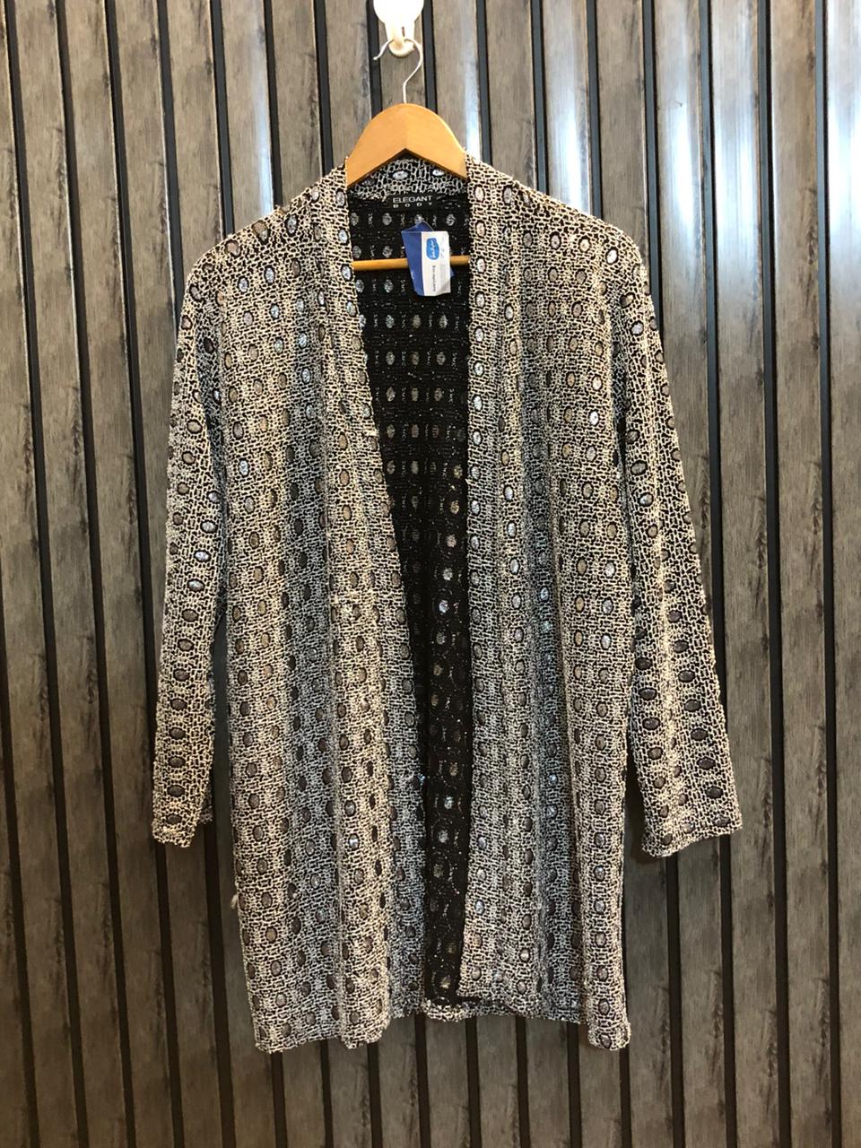 Chest XXl  Length 31  Fabric Net Jersey Sparkle Party Wear Shrug