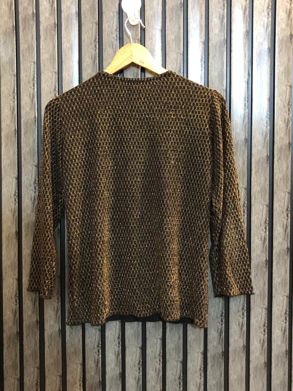Chest 20  Length 23  Fabric Silk Jersey Beautiful Party Wear Top