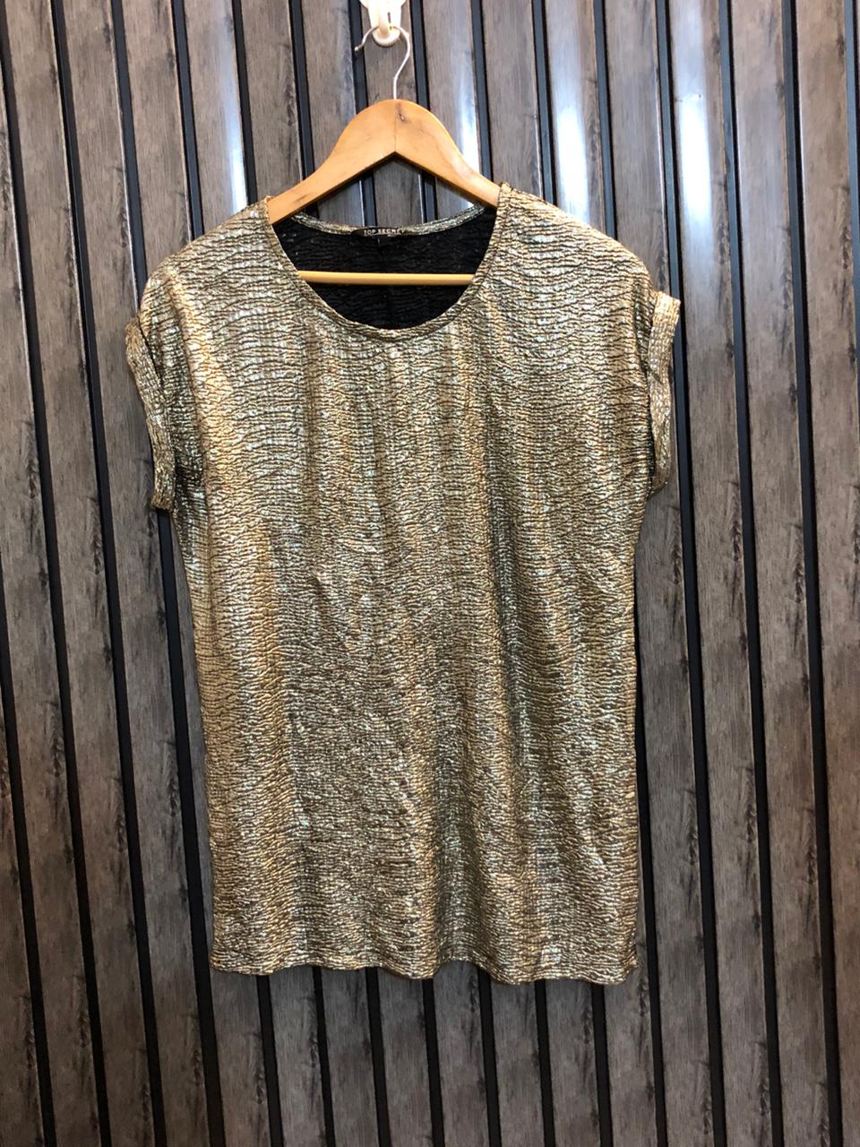 Chest 20  Length 25  Fabric Silk Jersey Party Wear Fashion Top