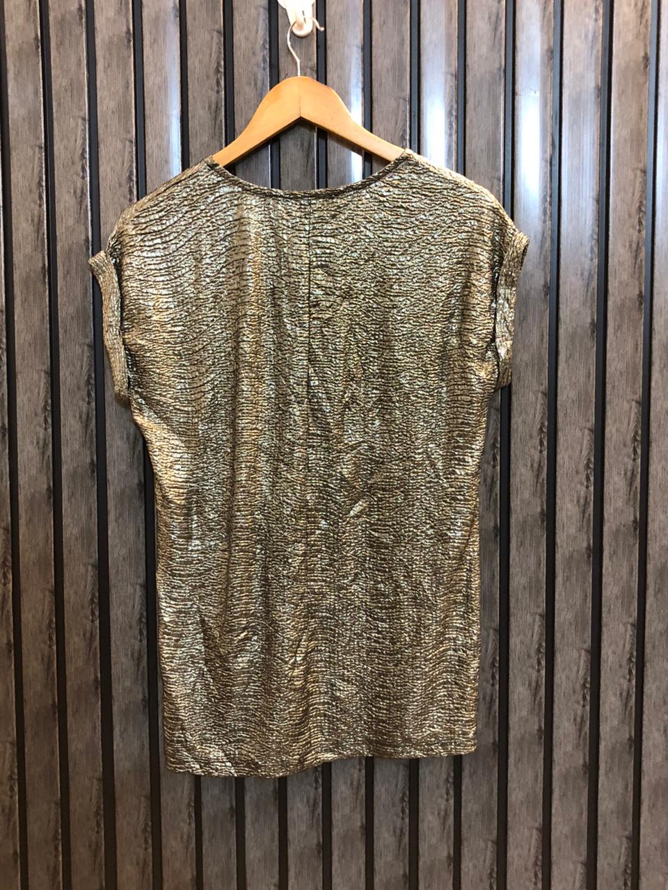 Chest 20  Length 25  Fabric Silk Jersey Party Wear Fashion Top