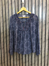 Chest 19  Length 24  Fabric Cotton Branded Ladies Casual Wear Full Sleeves Top