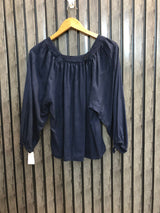 Chest 19  Length 21  Fabric Linen Chic Western Wear Full Sleeves Top for Women