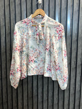 Chest 18  Length 20  Fabric Linen Trendy Summer Wear Full Sleeves Top