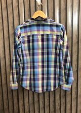 Chest 20  Length 23  Fabric Cotton Elegant Women Full Sleeves Shirt Style Top