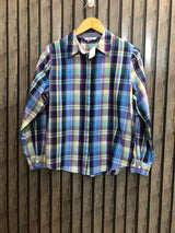 Chest 20  Length 23  Fabric Cotton Elegant Women Full Sleeves Shirt Style Top