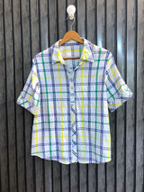 Chest 21  Length 24  Fabric cotton Basic Everyday Ladies Half Sleeve Top