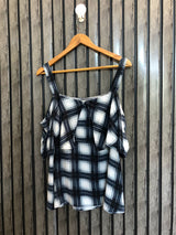 Chest 19  Length 25  Fabric cotton Chic Short Sleeve Ladies Casual Top