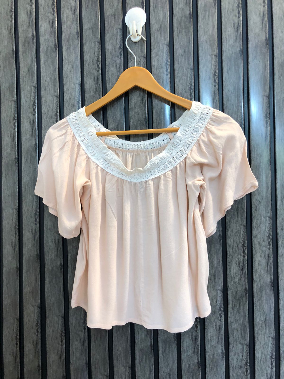 Chest 17  Length 17  Fabric cotton Modern Casual Women’s Half Sleeve Top