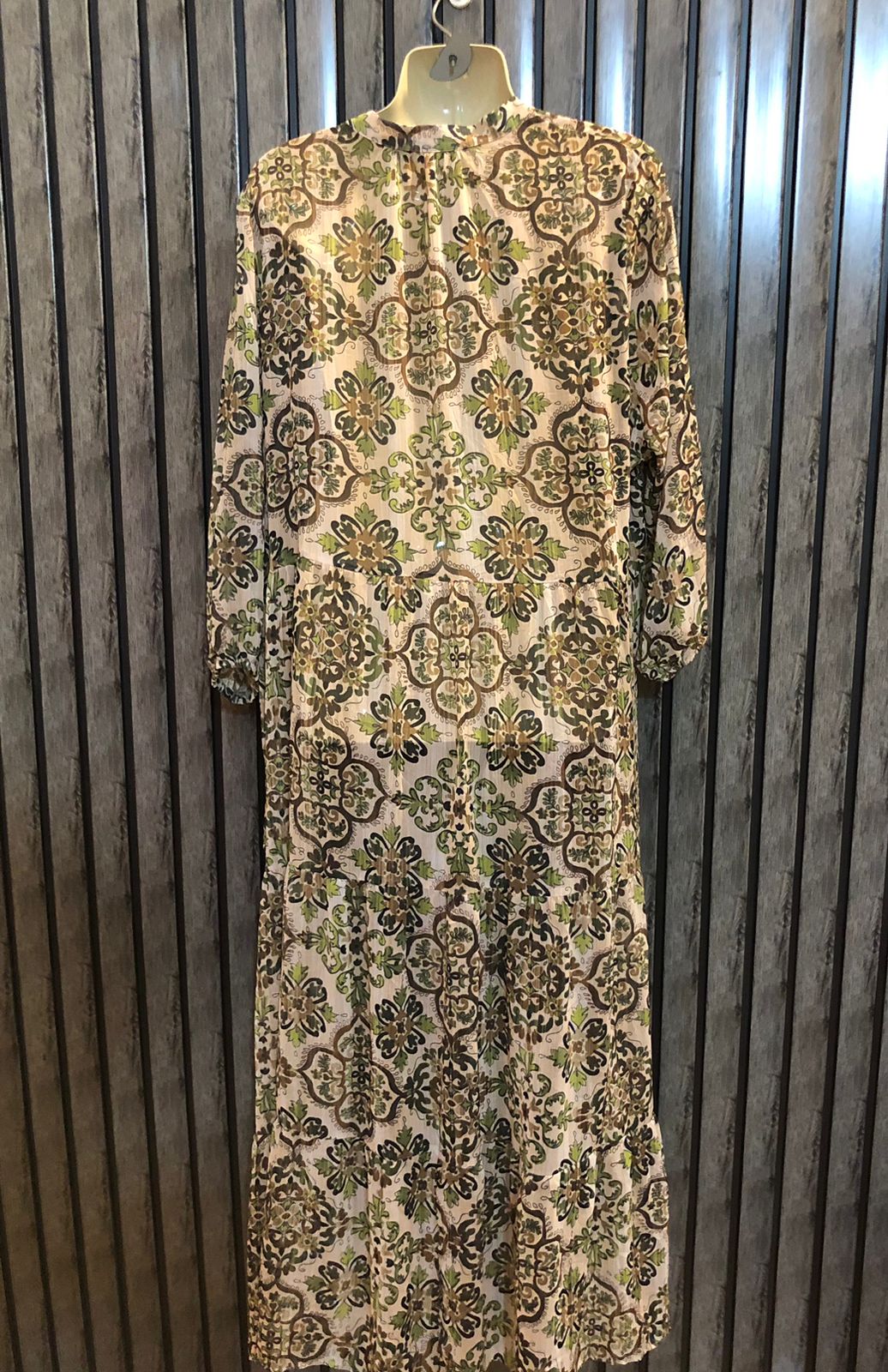 Chest 22  Lenght 52  Fabric chiffon Designer Maxi Dress
