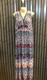 Chest 19  Lenght 56  Fabric linen Modern Maxi Dress