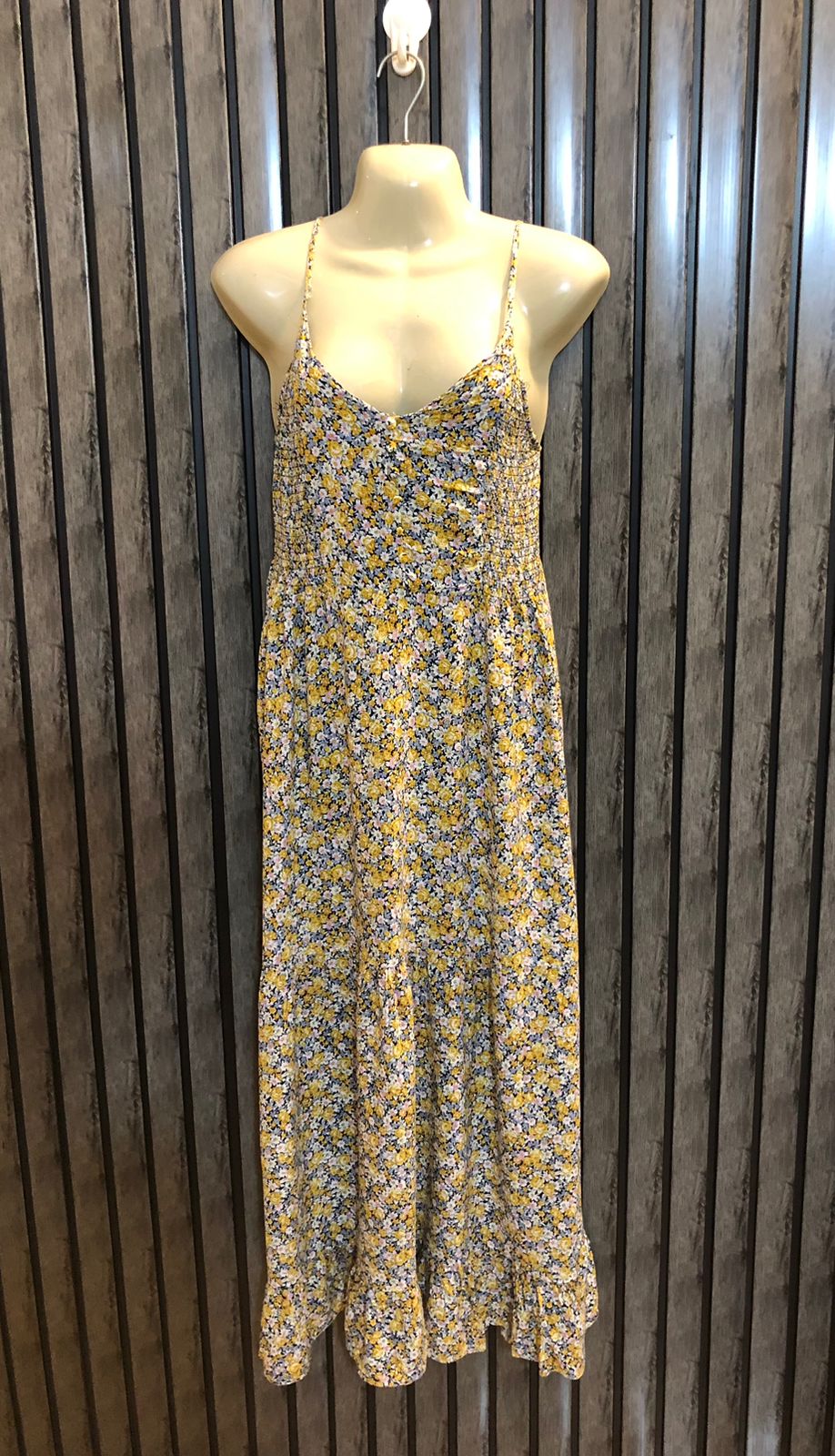 Chest 19  Lenght 48  Fabric linen Western Long Dress