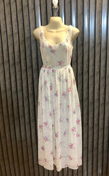 Chest 18  Lenght 52  Fabric net jersey Elegant Long Dress