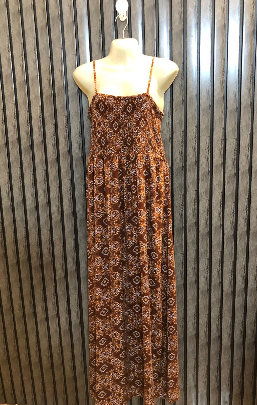 Chest 20  Lenght 57  Fabric linen Maxi Dress Trends