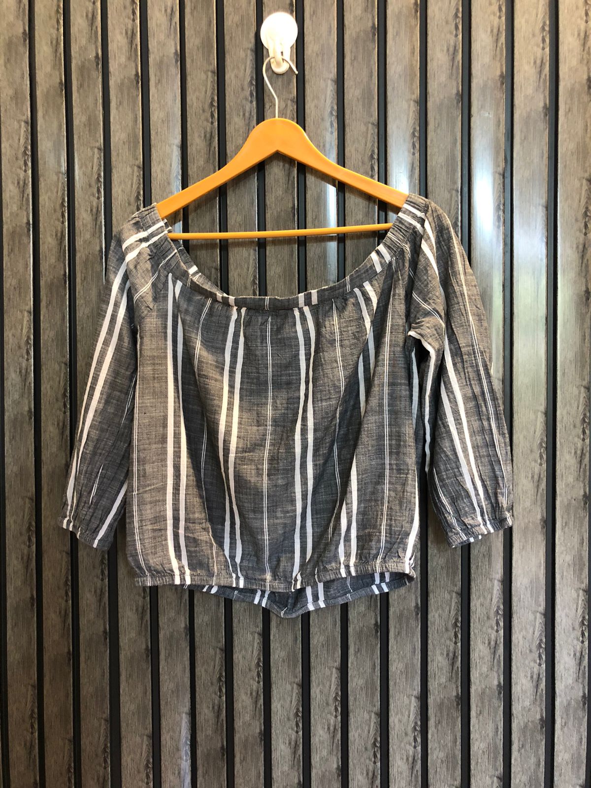 Chest 19  Length 18  Fabric Cotton Women's Everyday Full Sleeves Top