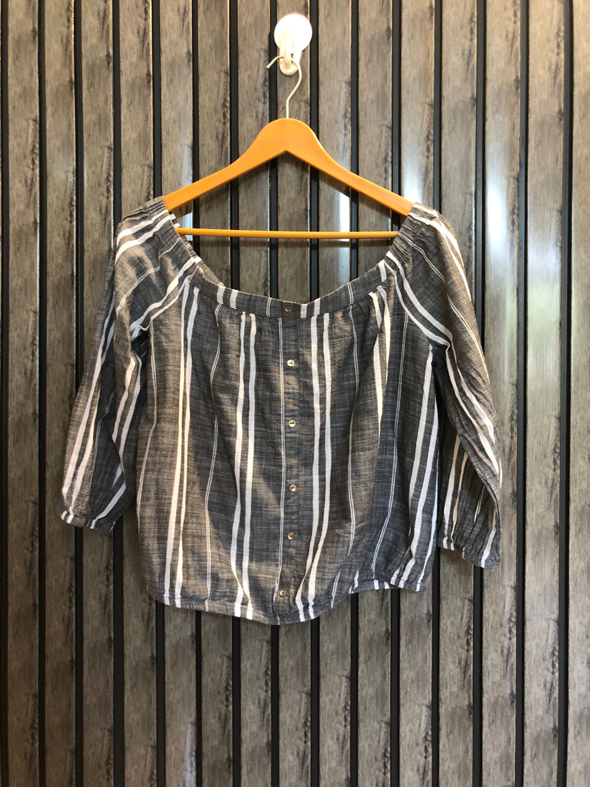 Chest 19  Length 18  Fabric Cotton Women's Everyday Full Sleeves Top
