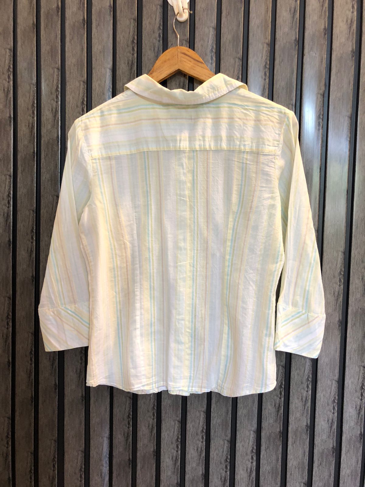 Chest 17  Length 22  Fabric Cotton Women's Comfortable Full Sleeves Top