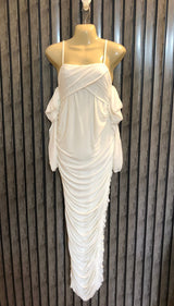 Chest Large  Length 55  Fabric Net Jersey Designer Long Maxi Dress for Ladies