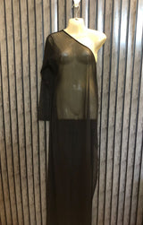 Chest 23  Length 63  Fabric Net Stylish Ladies Western Maxi