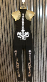 Chest 17  Length 53  Fabric Silk Jersey Western Jumpsuit