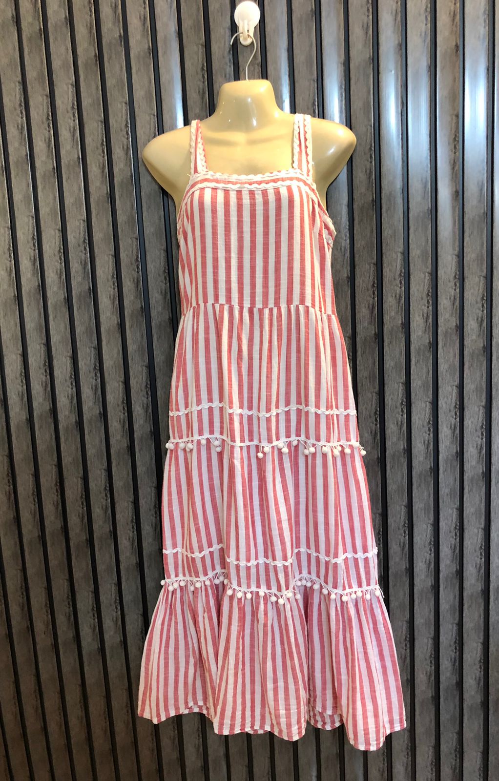 Chest 20  Length 47  Fabric Cotton Women Fashion Long Maxi Dress