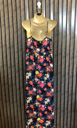 Chest 18  Length 54  Fabric Linen Branded Casual Long Maxi Dress