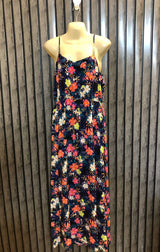 Chest 18  Length 54  Fabric Linen Branded Casual Long Maxi Dress