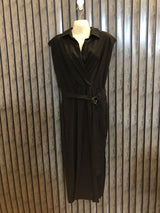 hest 20  Length 47  Fabric Cotton Silk Modern Ladies Long Maxi Dress