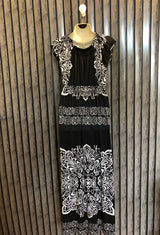 Chest 21  Length 53  Fabric Silk Jersey Imported Western Maxi Dress
