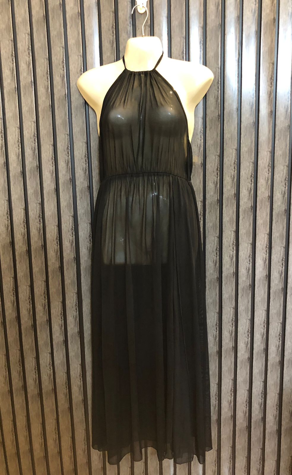 Chest Medium  Length 50  Fabric Net New Fashion Branded Maxi Dress for Ladies