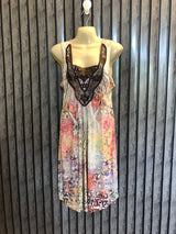 Chest 30  Lenght 37  Fabric silk jersey Chic & Elegant Women's Western Mini Dress