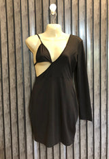 Chest 17  Lenght 29  Fabric silk jersey Luxury Style Western Mini Dress