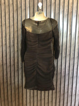 Chest 18  Lenght 32  Fabric net Chic Western Mini Dresses for Women