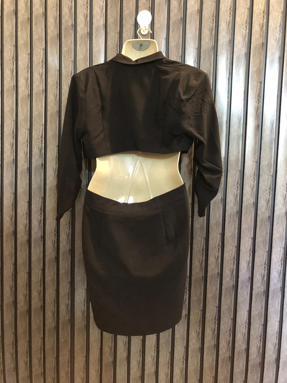 Chest 20  Lenght 29  Fabric silk Elegant Western Mini Dresses
