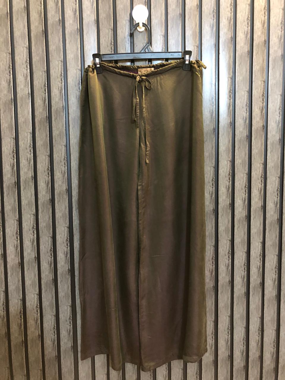 Chest 30  Lenght 38  Fabric silk Branded Ladies Trouser
