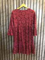 Chest 18  Lenght 33  Fabric net Fashionable Women's Long Tops