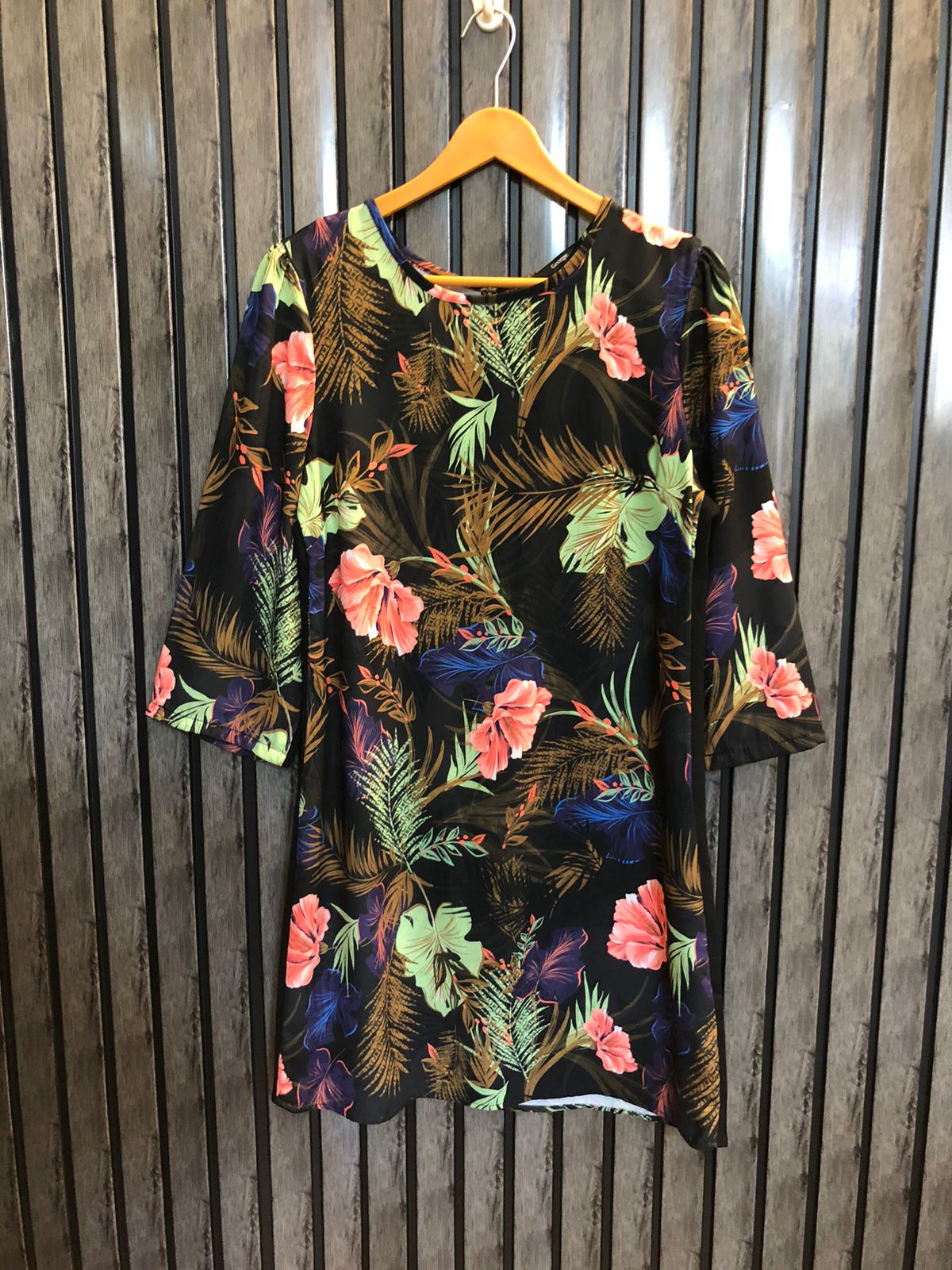 Chest 17  Lenght 33  Fabric silk Designer Long Tops for Women